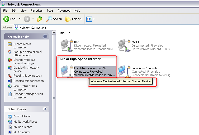 Huawei HiLink detect and unlock tutorial. Find modem connection name - Step 3