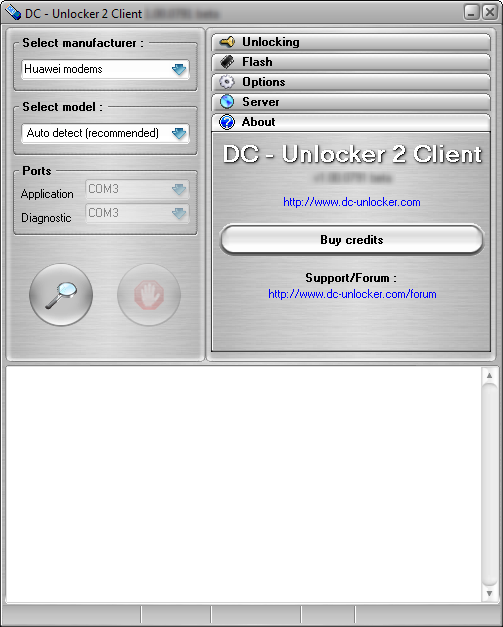 Huawei C8500/C8511 detect and unlock procedure. Launch DC-unlocker