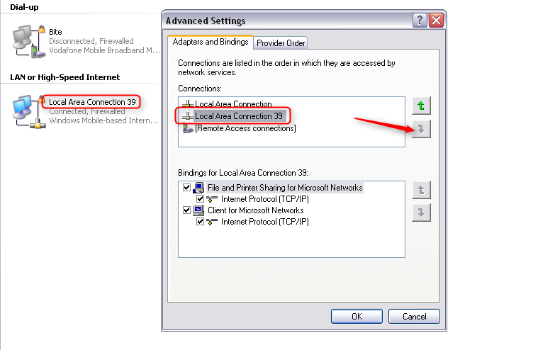 Huawei HiLink detect and unlock tutorial. Move HiLink modem connection to the bottom - Step 5