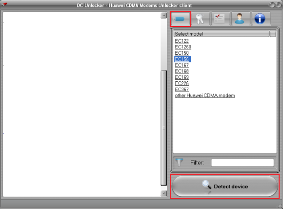 برنامج فك شفرة هواوي EC156 وانواع اخري Detect-device