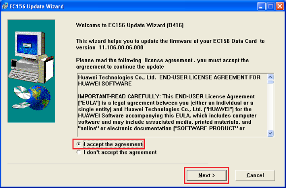 برنامج فك شفرة هواوي EC156 وانواع اخري Install-wizard