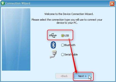 Connection wizard