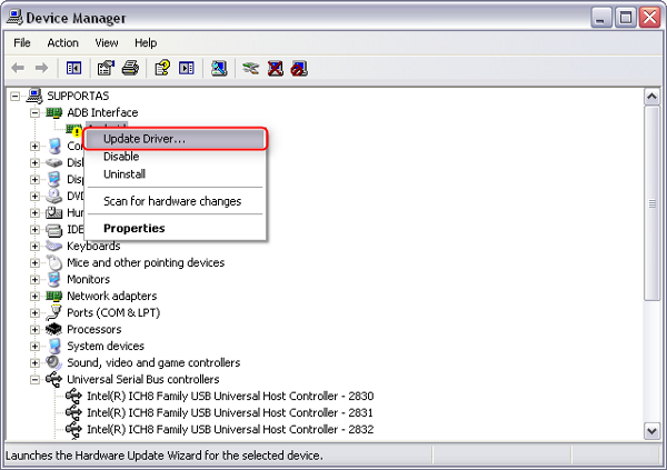 Huawei U8650 detect and unlock procedure step 2