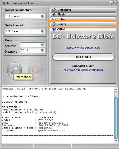 server dc unlocker