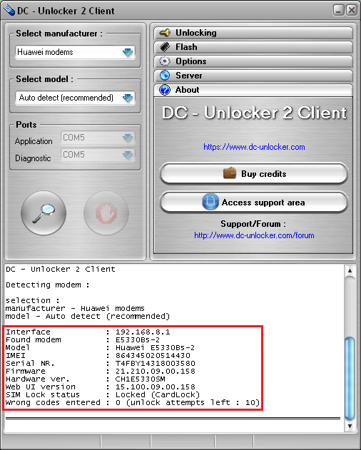 Huawei E5330 detect and unlock guide 1_15