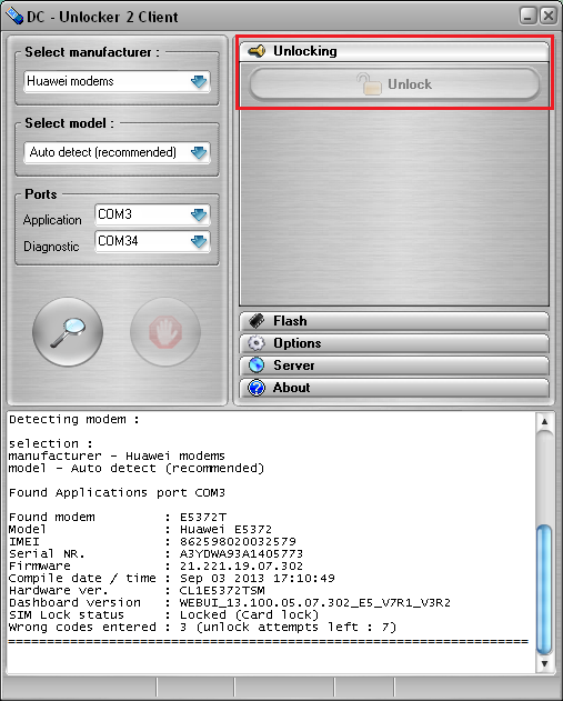 Huawei E5372t unlock procedure 622