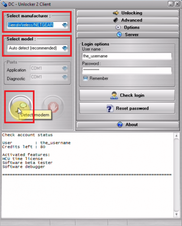 Анлокер ком. HCU client. HCU_362. DC Unlocker 2 client имя пользователя и пароль.