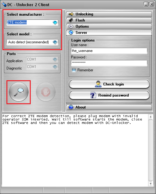 ZTE 830FT detect and unlock guide